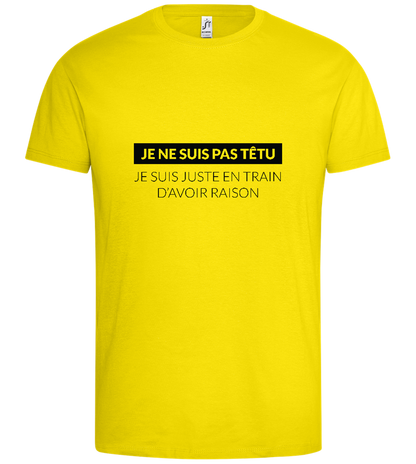 I'm Always Right Design - Premium men's t-shirt_YELLOW_front