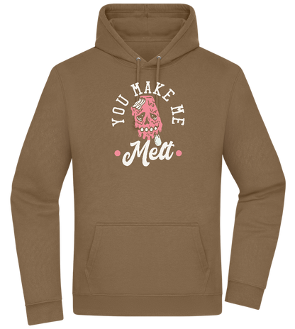 You Make Me Melt Ice Cream Design - Premium Essential Unisex Hoodie_ARMY_front