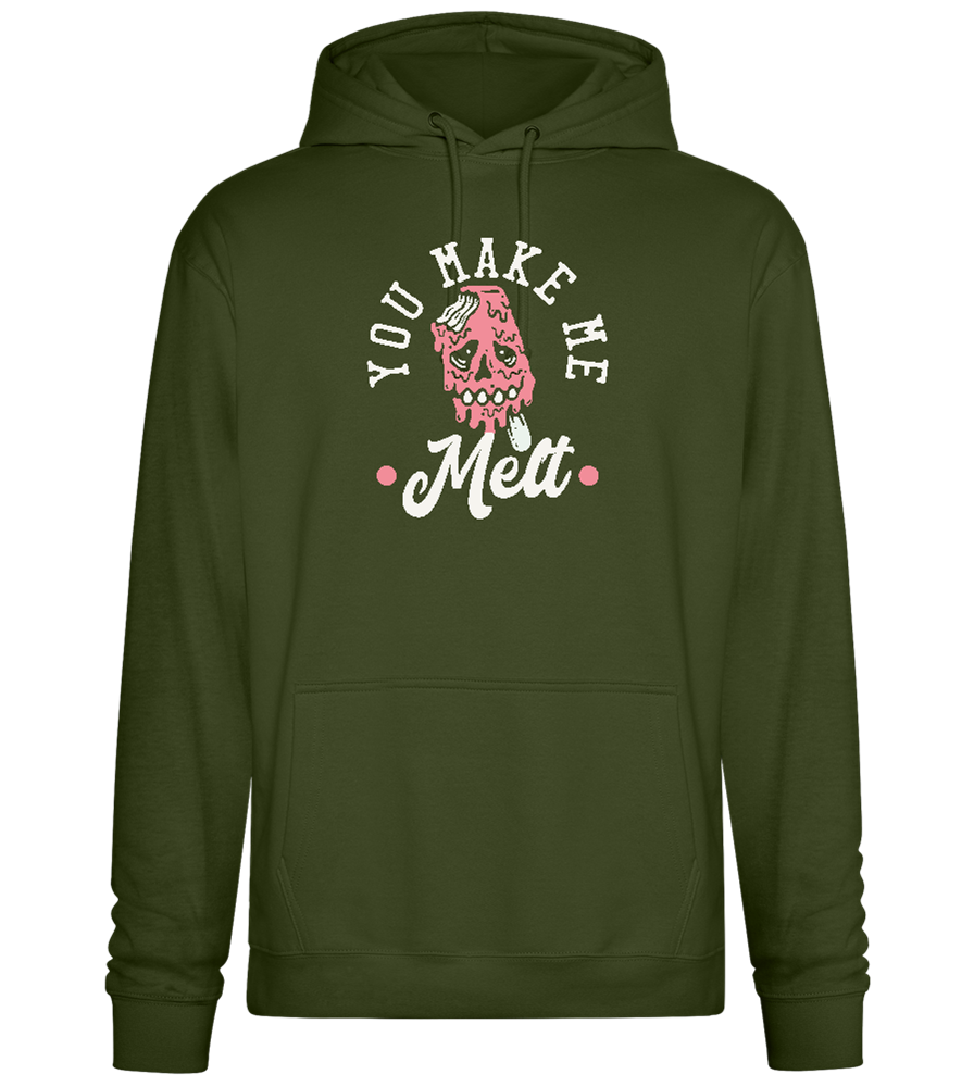 You Make Me Melt Ice Cream Design - Premium Essential Unisex Hoodie_ARMY_front