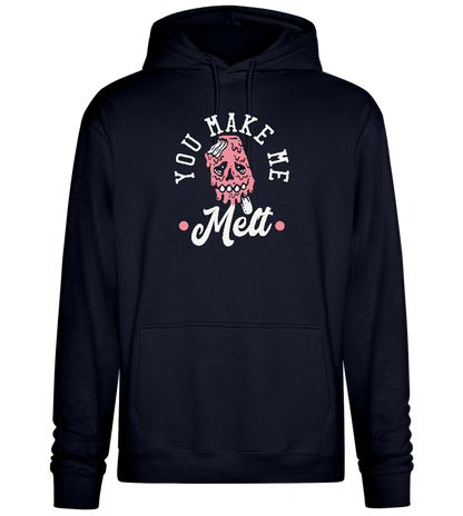 You Make Me Melt Ice Cream Design - Premium Essential Unisex Hoodie_FRENCH NAVY_front