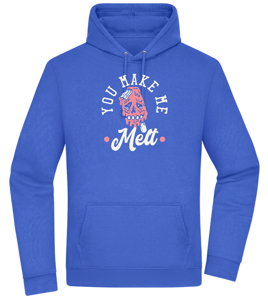 You Make Me Melt Ice Cream Design - Premium Essential Unisex Hoodie_ROYAL_front