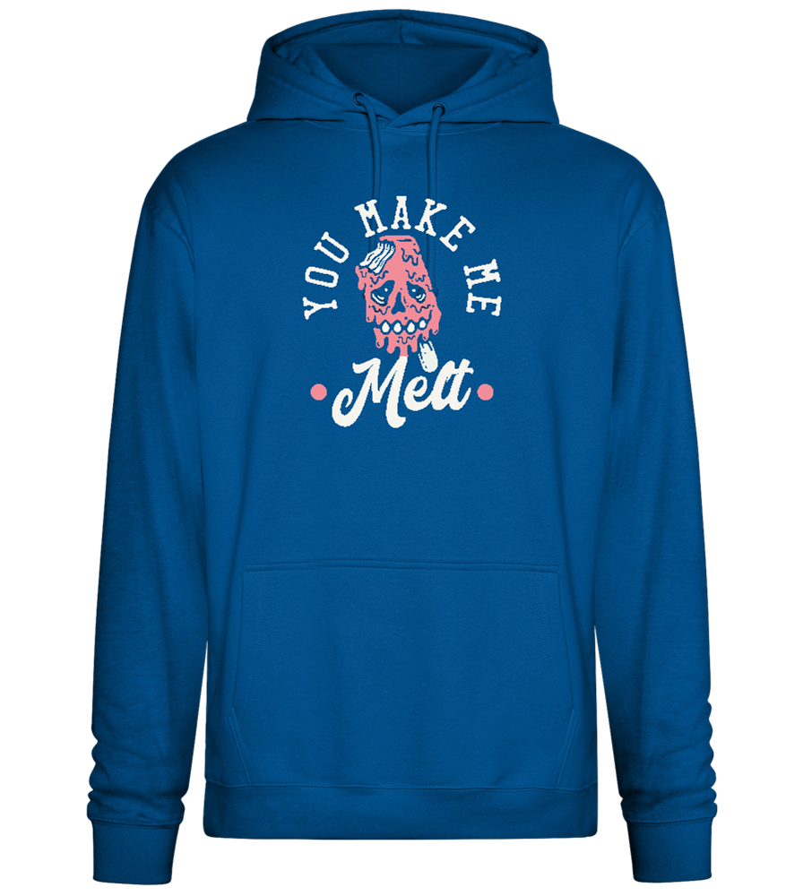 You Make Me Melt Ice Cream Design - Premium Essential Unisex Hoodie_ROYAL_front