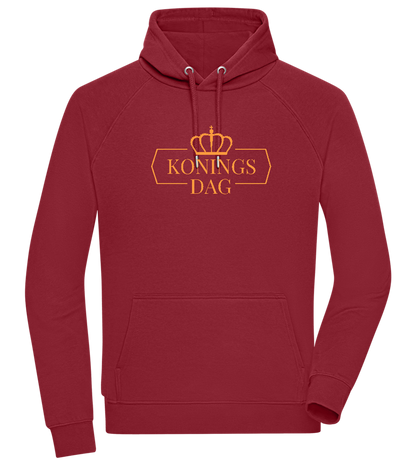 Koningsdag Kroon Design - Comfort unisex hoodie_BORDEAUX_front
