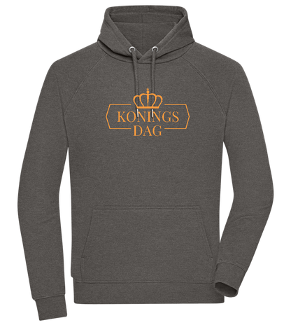 Koningsdag Kroon Design - Comfort unisex hoodie_CHARCOAL CHIN_front
