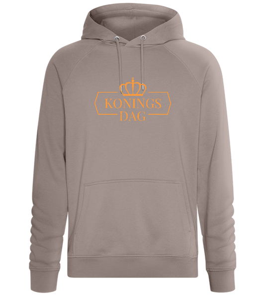 Koningsdag Kroon Design - Comfort unisex hoodie_CHARCOAL CHIN_front