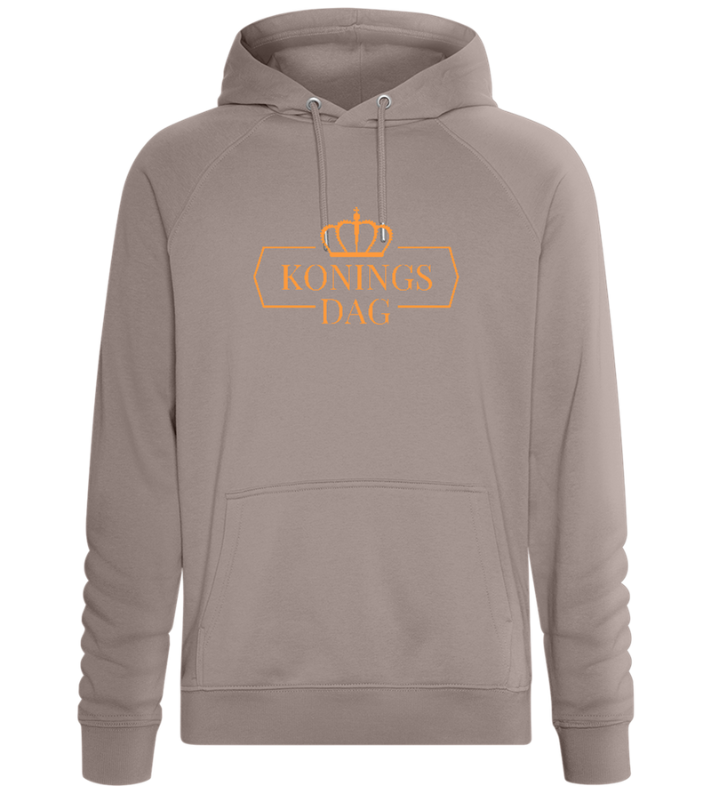 Koningsdag Kroon Design - Comfort unisex hoodie_CHARCOAL CHIN_front