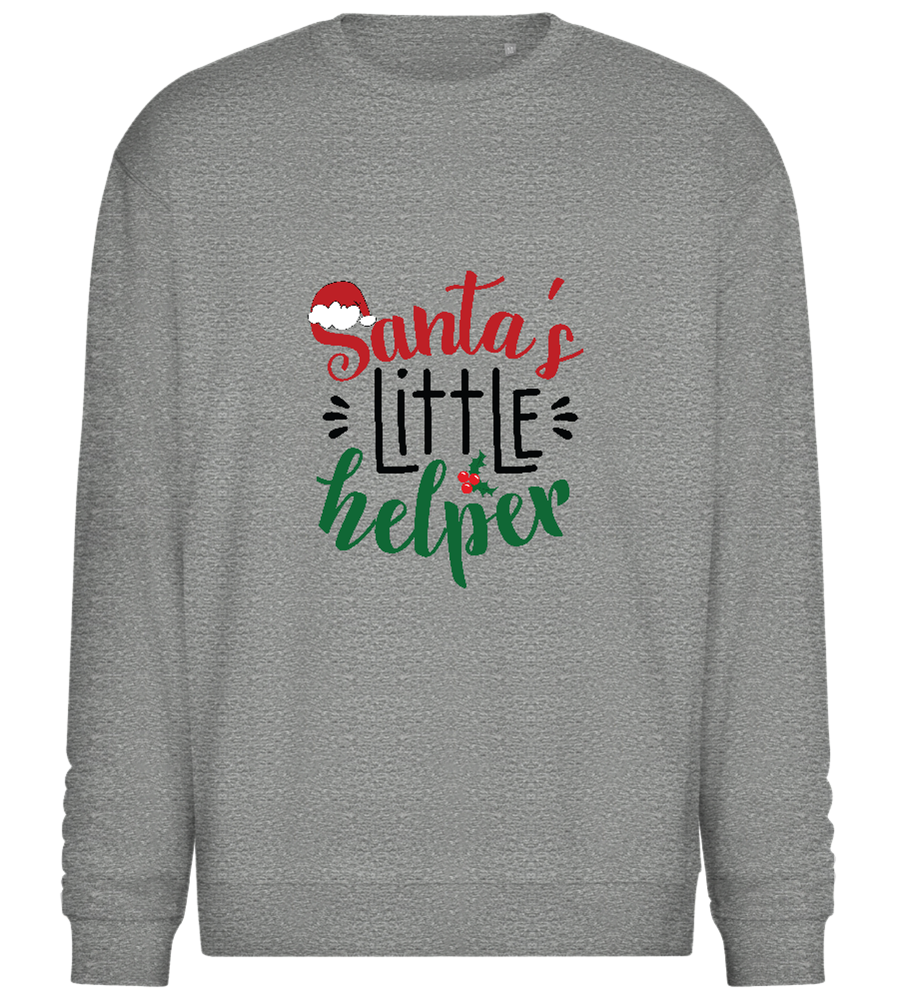 Santa's Helper Design - Comfort Essential Unisex Sweater_ORION GREY II_front