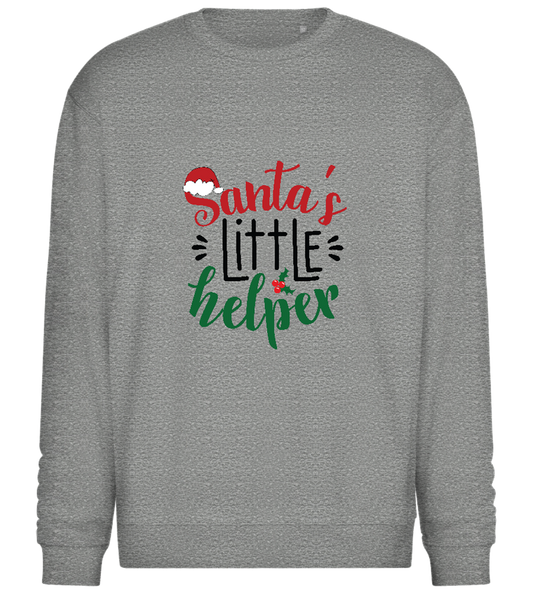 Santa's Helper Design - Comfort Essential Unisex Sweater_ORION GREY II_front