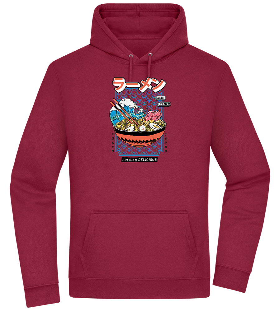 Best Ramen Design - Premium Essential Unisex Hoodie_BORDEAUX_front