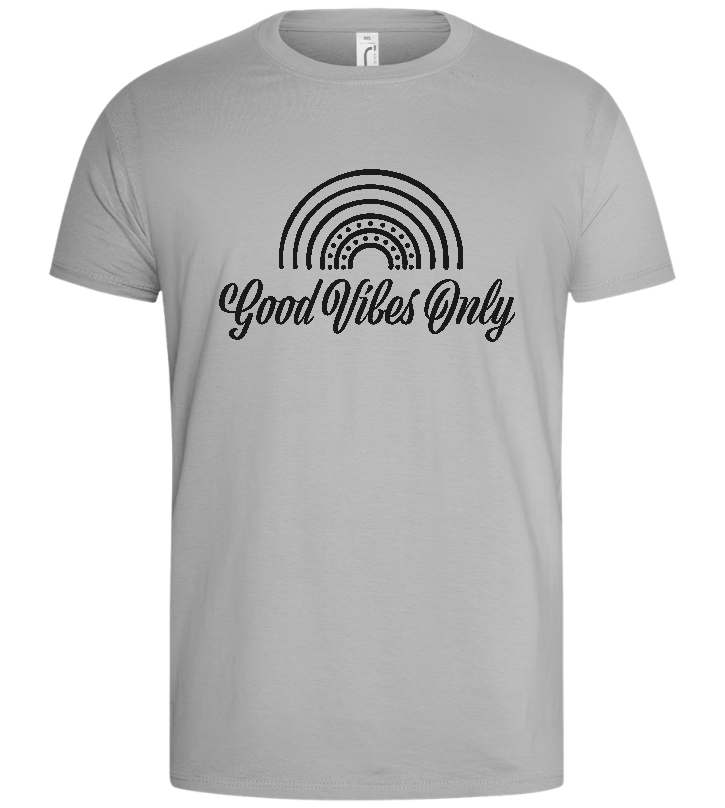 Good Vibes Only Design - Basic men's t-shirt_PURE GRAY_front