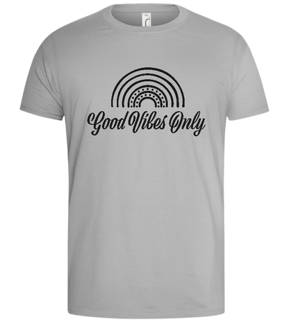 Good Vibes Only Design - Basic men's t-shirt_PURE GRAY_front