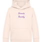 Chosen Family Design - Comfort Kids Hoodie_LIGHT PEACH ROSE_front