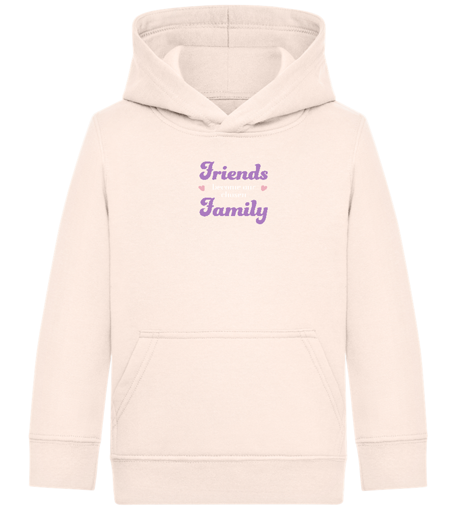 Chosen Family Design - Comfort Kids Hoodie_LIGHT PEACH ROSE_front