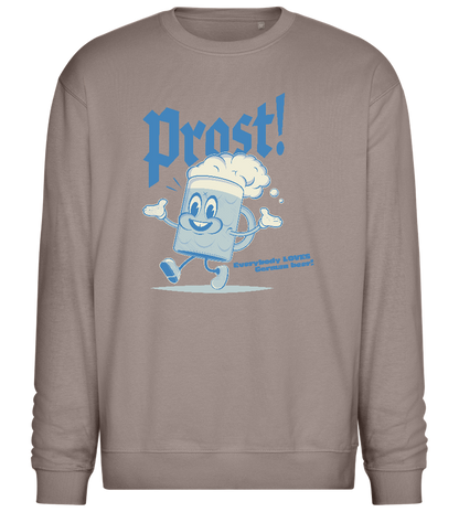 Prost Beer Design - Comfort Essential Unisex Sweater_CHARCOAL CHIN_front