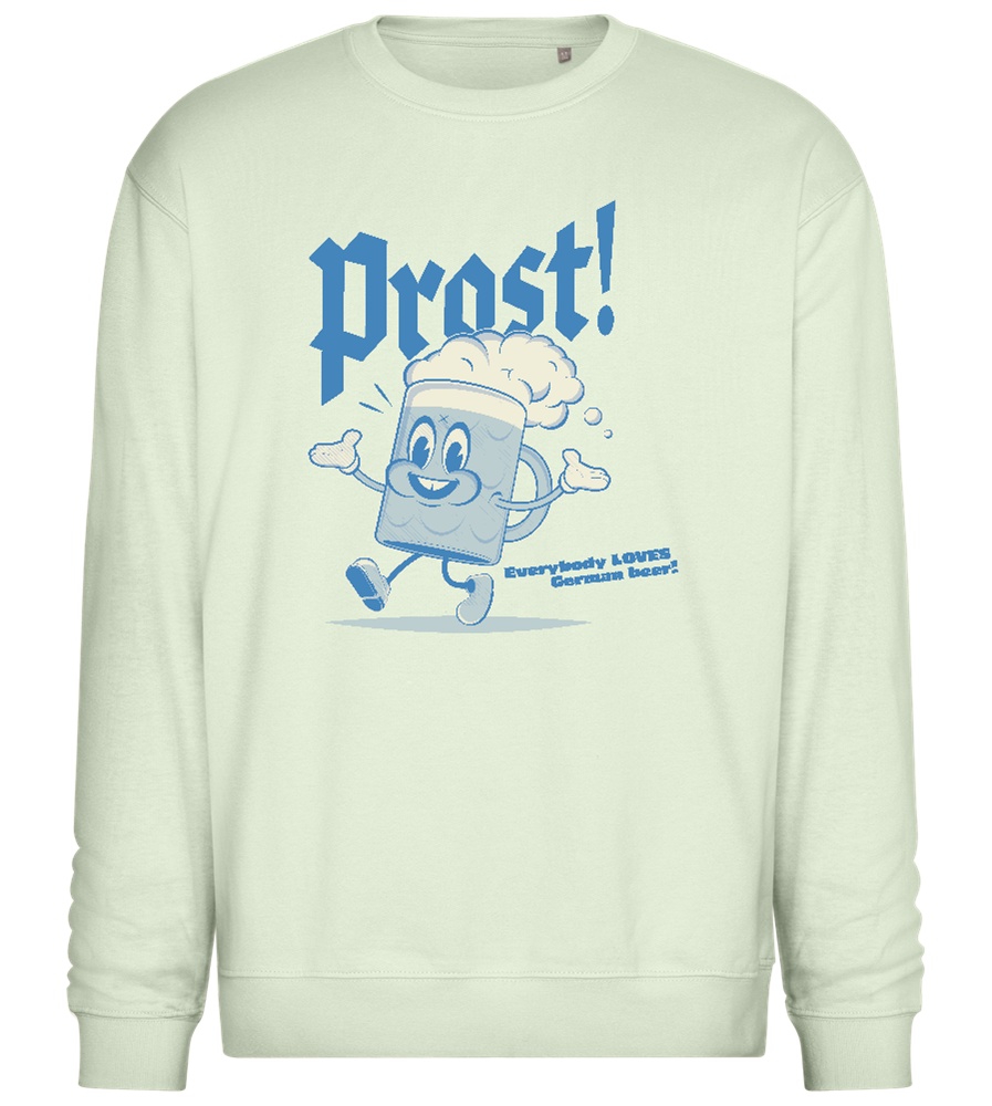 Prost Beer Design - Comfort Essential Unisex Sweater_CREAMY GREEN_front