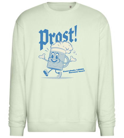 Prost Beer Design - Comfort Essential Unisex Sweater_CREAMY GREEN_front