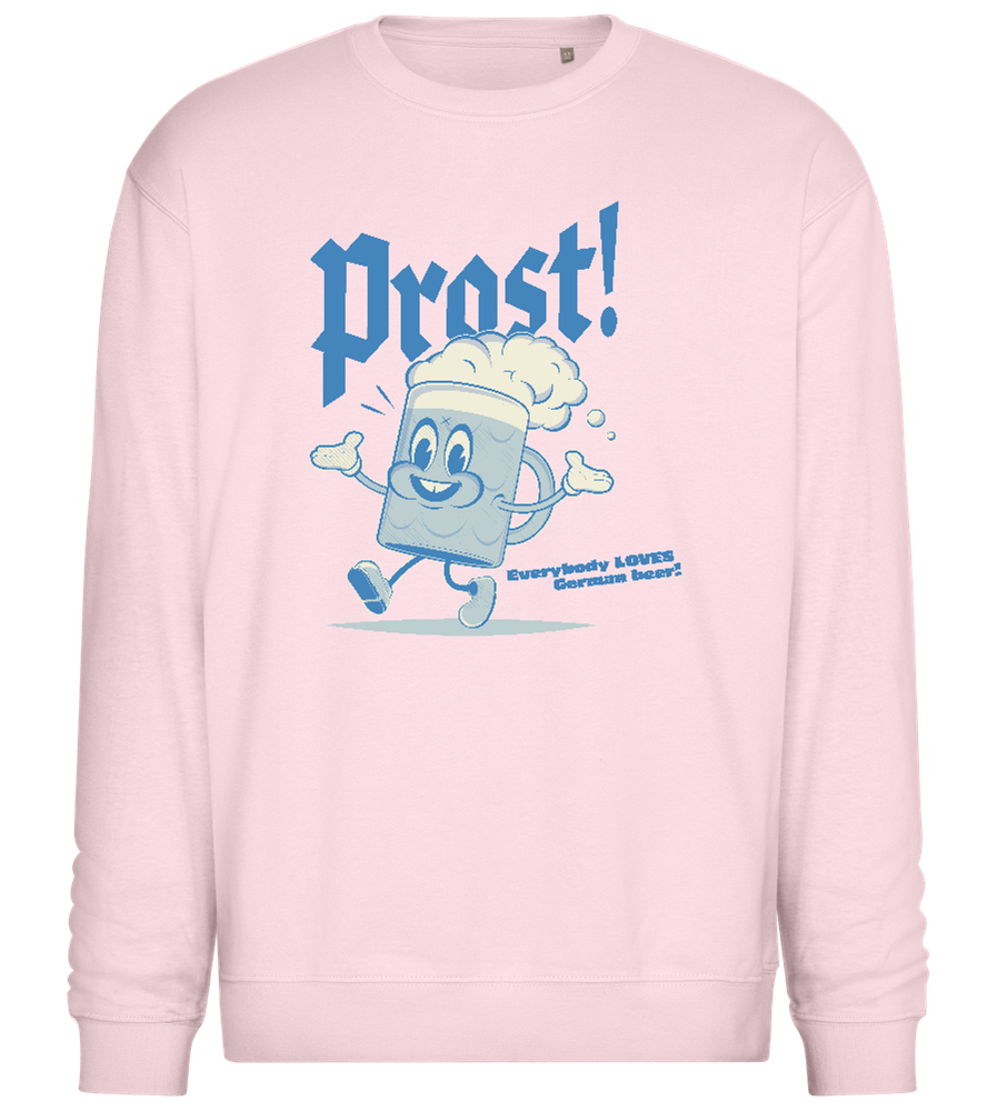 Prost Beer Design - Comfort Essential Unisex Sweater_LIGHT PEACH ROSE_front