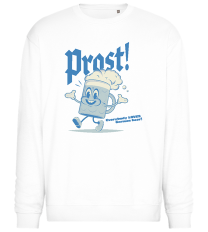 Prost Beer Design - Comfort Essential Unisex Sweater_WHITE_front