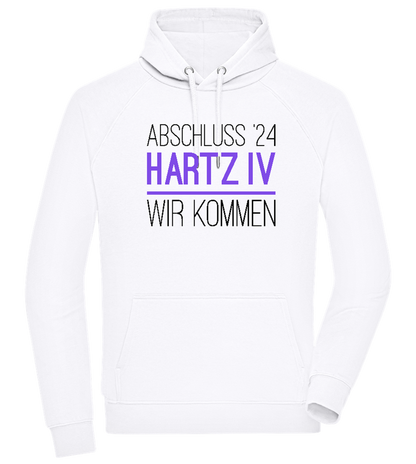 Abschluss '24 Hartz IV Design - Comfort unisex hoodie_WHITE_front