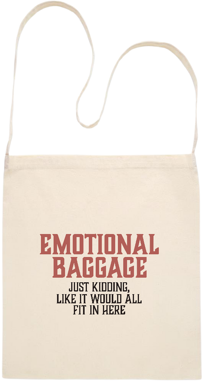 Emotional Baggage Design - Essential cross shoulder cotton tote bag_BEIGE_front