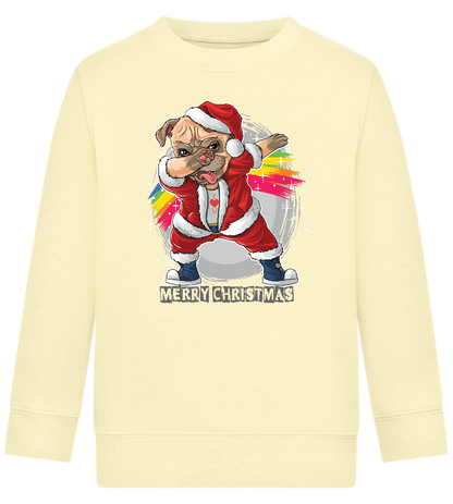 Christmas Dab Design - Comfort Kids Sweater_AMARELO CLARO_front