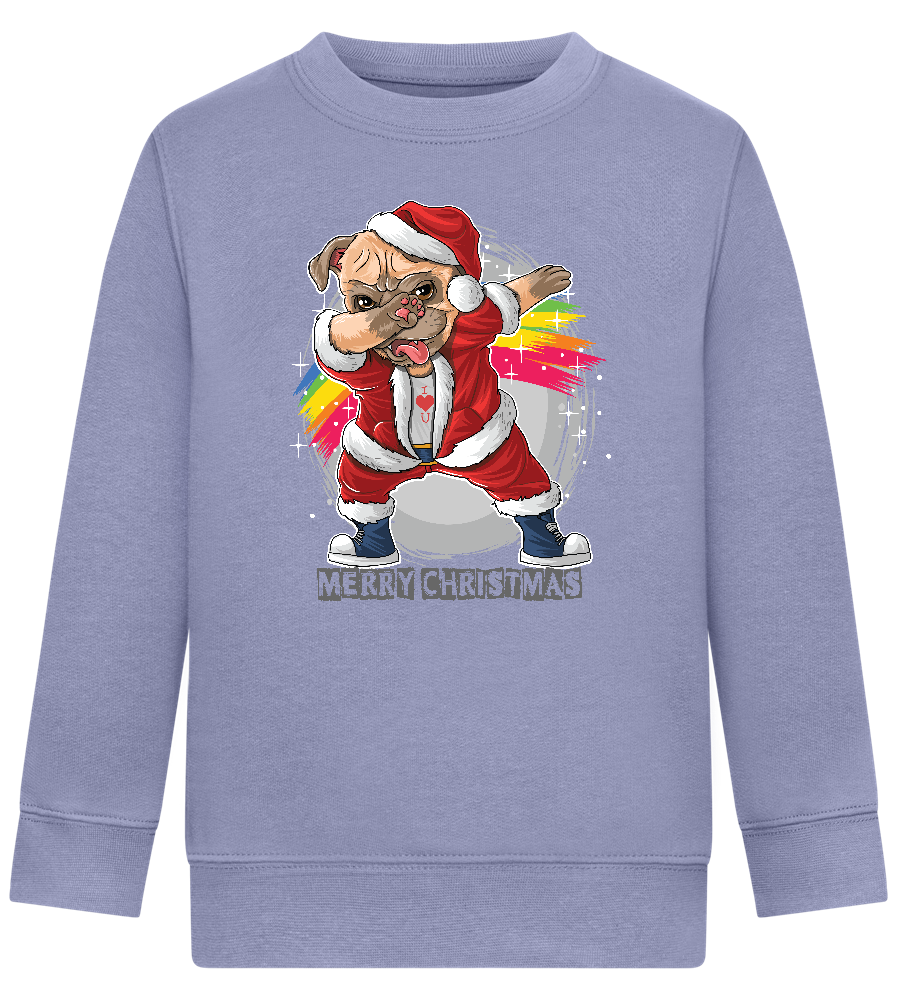 Christmas Dab Design - Comfort Kids Sweater_BLUE_front