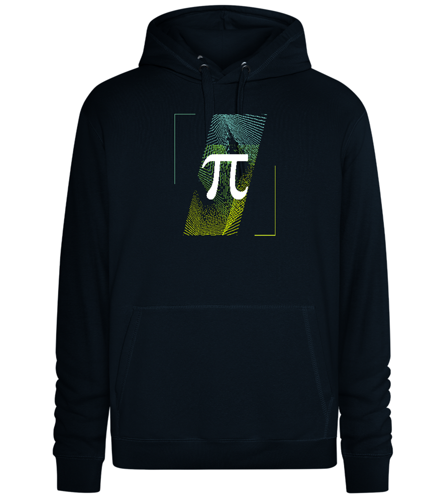 Pi Sign Design - Premium unisex hoodie_BLACK_front