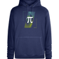 Pi Sign Design - Premium unisex hoodie_DENIM CHINA_front