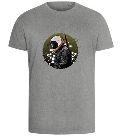 Samurai Bike Design - Comfort men's fitted t-shirt_ORION GREY_front