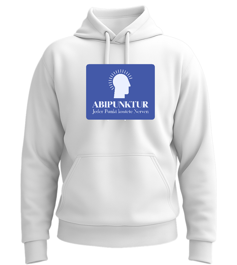 Abipunktur Design - Premium Essential Unisex Hoodie_WHITE_front