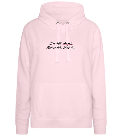 99% Angel Design - Premium women's hoodie_LIGHT PEACH ROSE_front