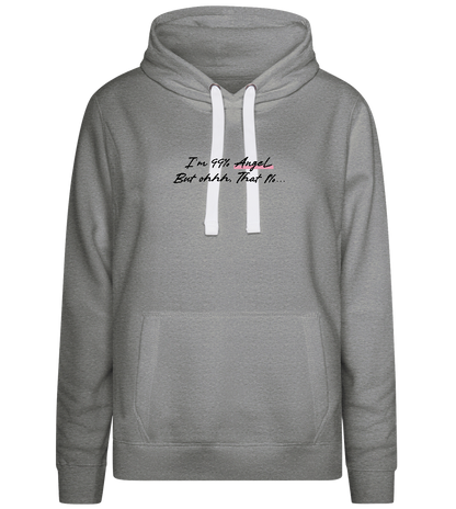 99% Angel Design - Premium women's hoodie_ORION GREY II_front