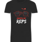Death By Reps Barbell Design - Basic Unisex T-Shirt_DEEP BLACK_front