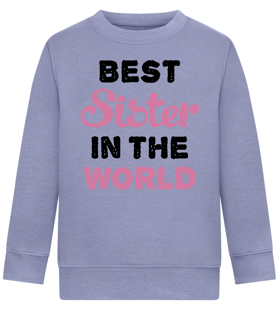 Best Sister in the World Design - Comfort Kids Sweater_BLUE_front