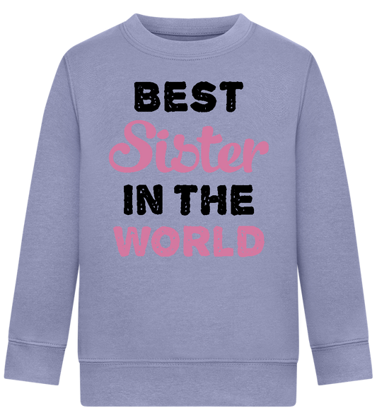 Best Sister in the World Design - Comfort Kids Sweater_BLUE_front