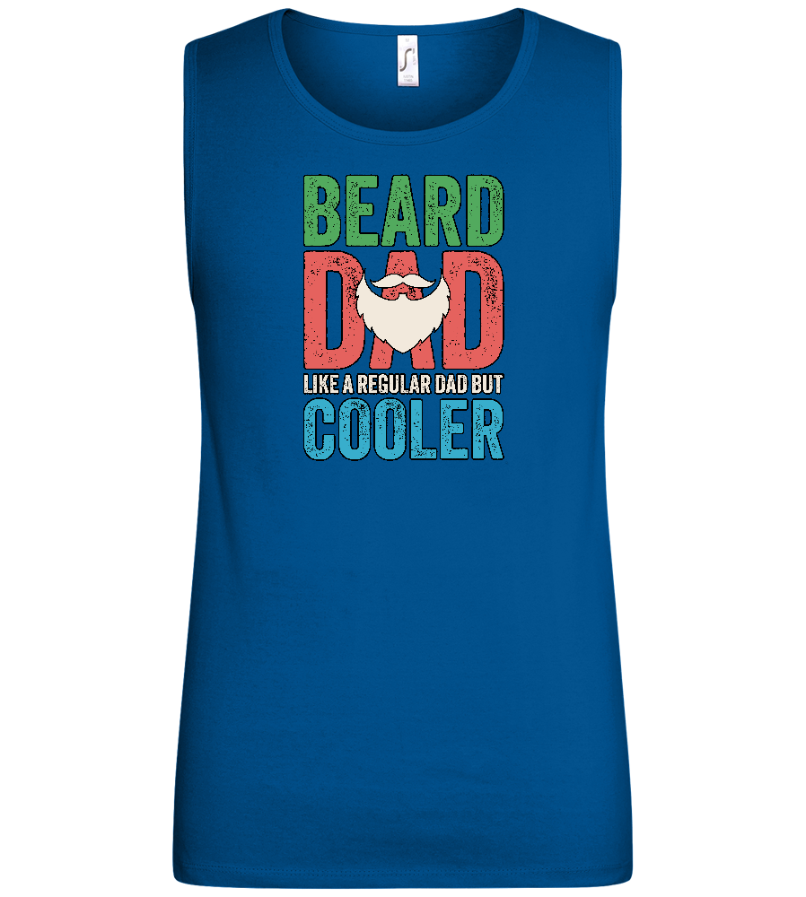 Beard Dad Design - Basic men's tank top_ROYAL_front