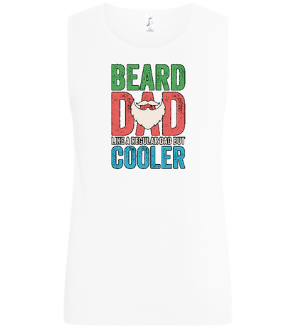 Beard Dad Design - Basic men's tank top_WHITE_front