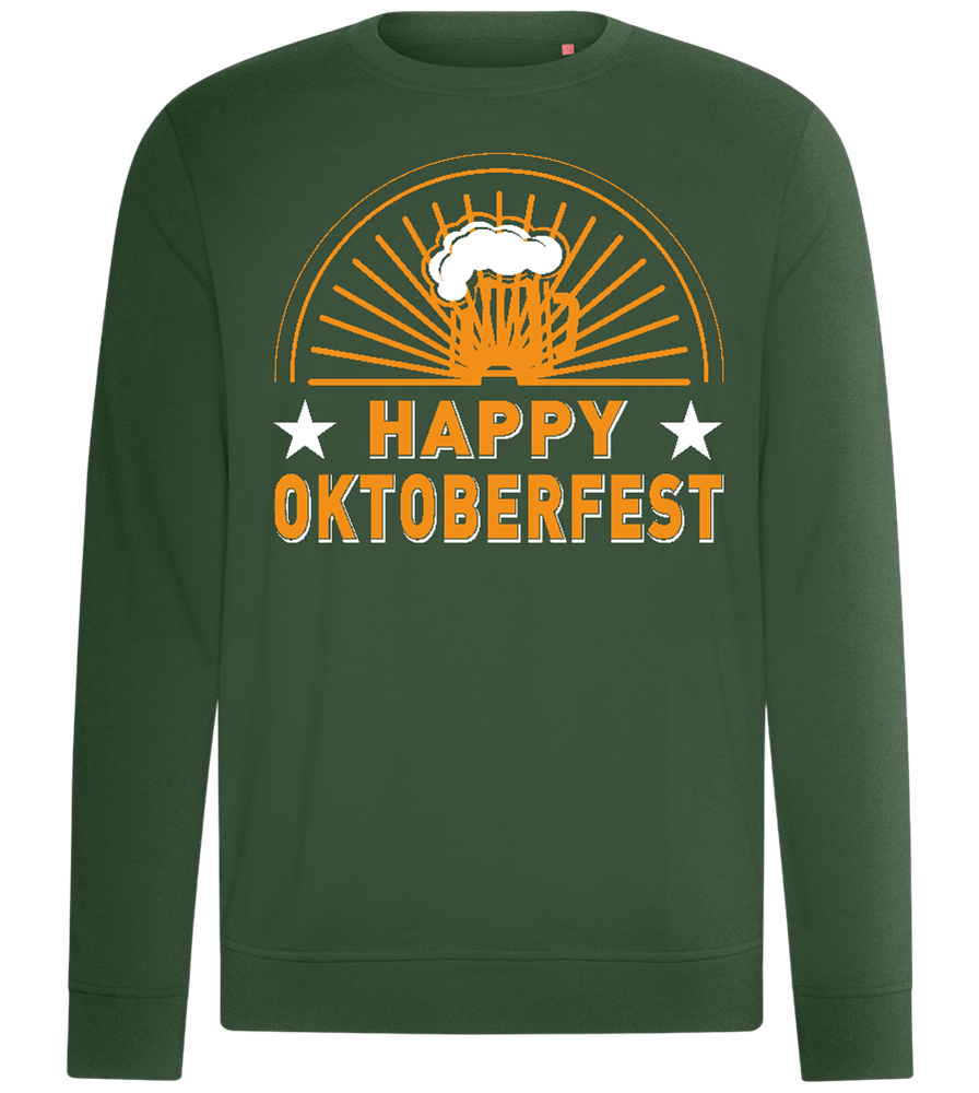 Happy Oktoberfest Design - Comfort unisex sweater_GREEN BOTTLE_front