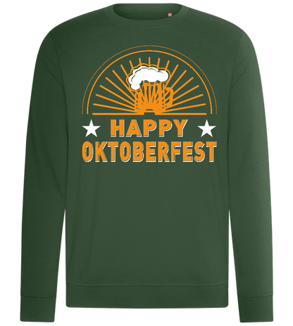 Happy Oktoberfest Design - Comfort unisex sweater_GREEN BOTTLE_front