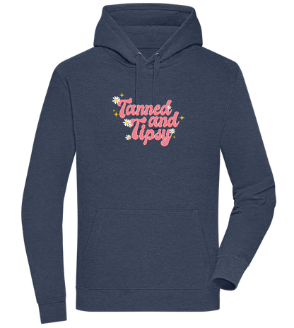 Tanned and Tipsy Design - Premium unisex hoodie_DENIM CHINA_front