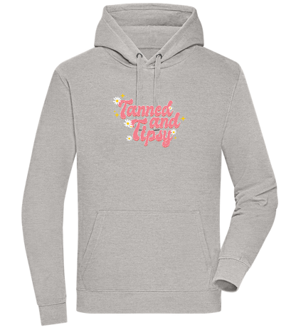 Tanned and Tipsy Design - Premium unisex hoodie_ORION GREY II_front