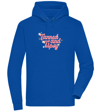 Tanned and Tipsy Design - Premium unisex hoodie_ROYAL_front