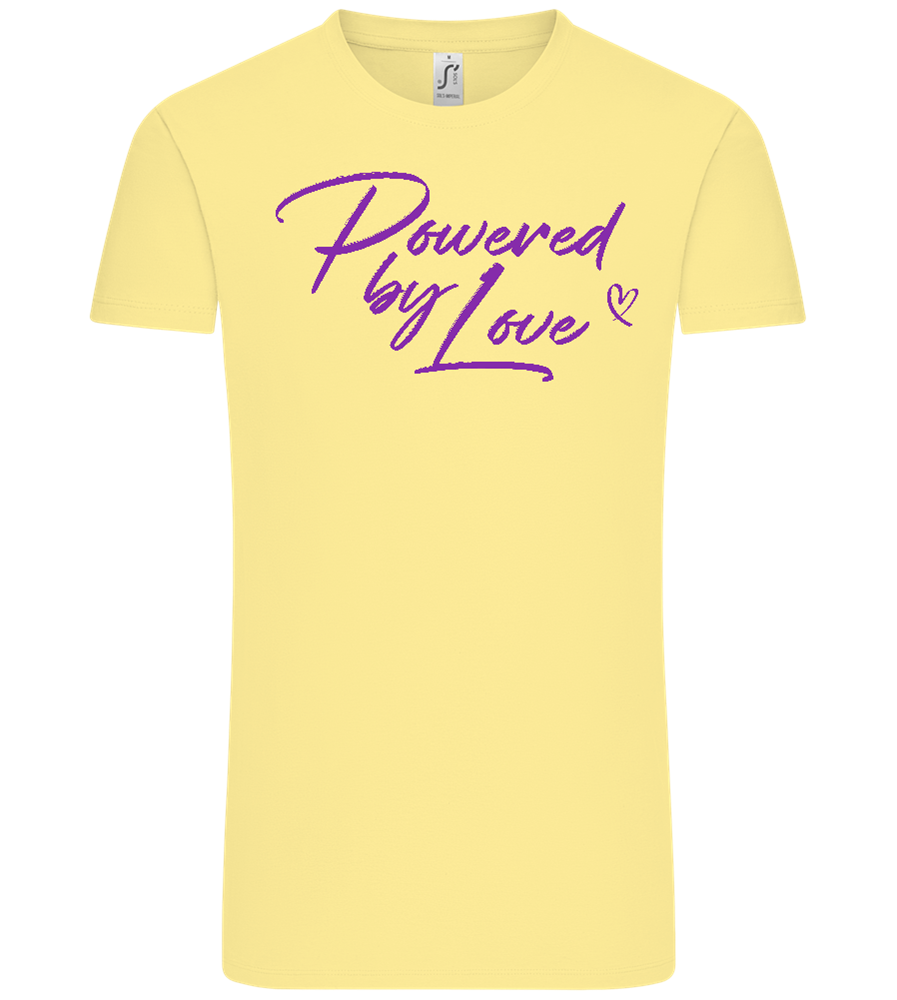 Powered By Love Design - Comfort Unisex T-Shirt_AMARELO CLARO_front