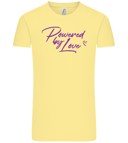 Powered By Love Design - Comfort Unisex T-Shirt_AMARELO CLARO_front