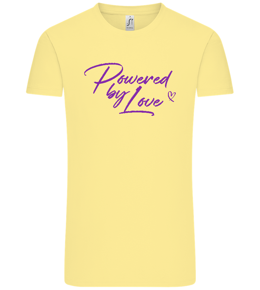 Powered By Love Design - Comfort Unisex T-Shirt_AMARELO CLARO_front