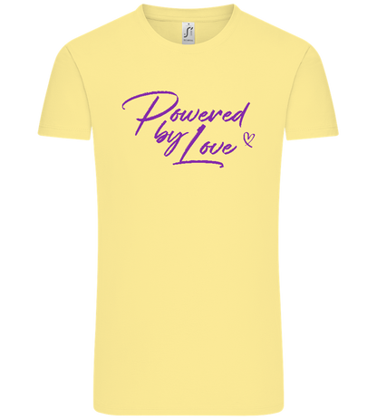 Powered By Love Design - Comfort Unisex T-Shirt_AMARELO CLARO_front