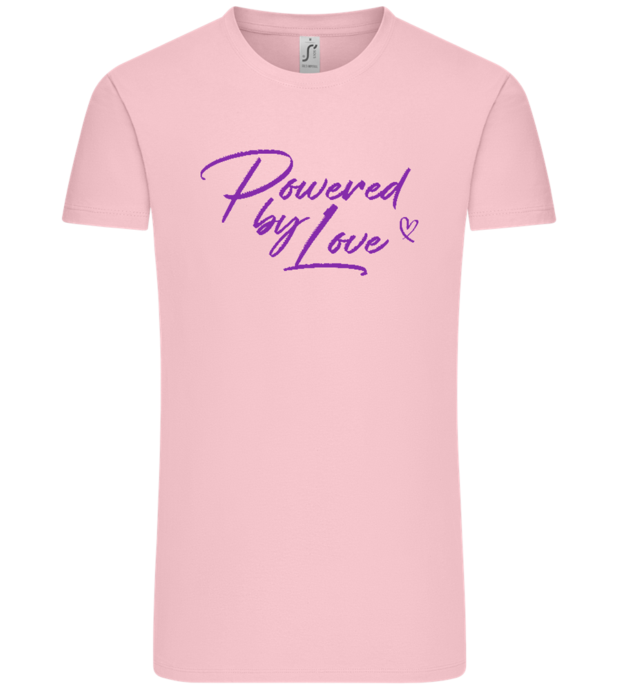 Powered By Love Design - Comfort Unisex T-Shirt_CANDY PINK_front