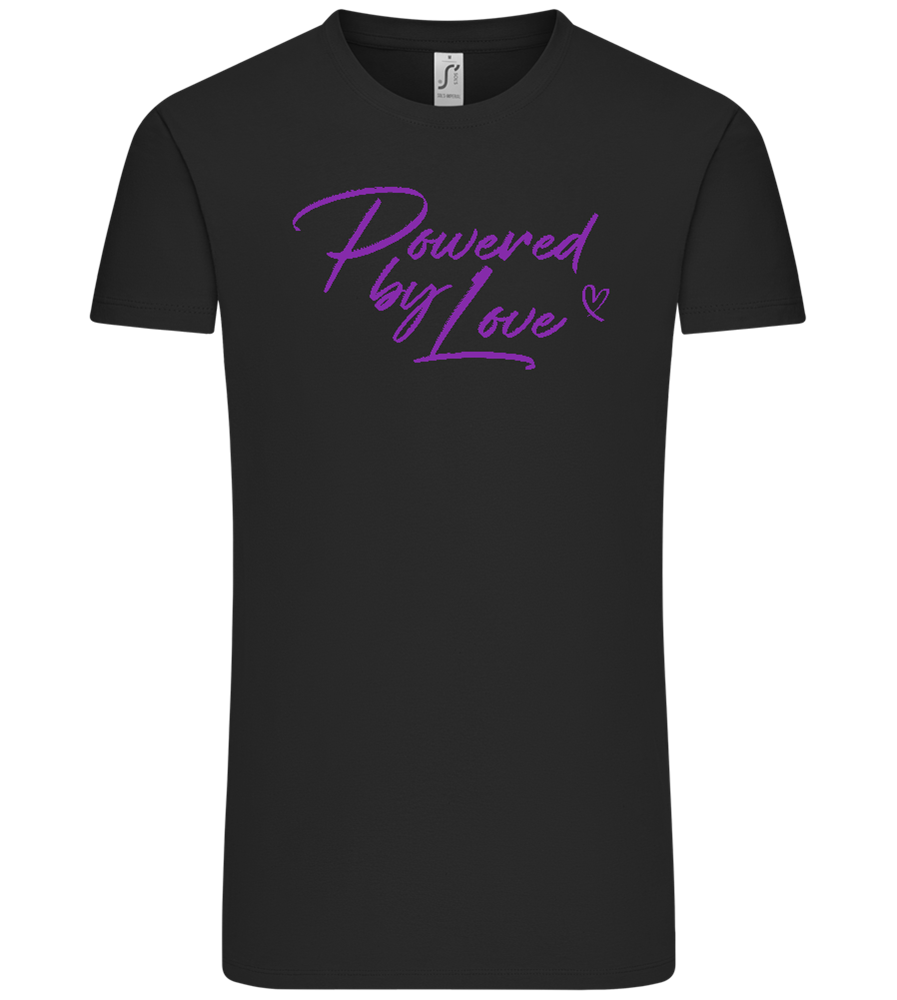 Powered By Love Design - Comfort Unisex T-Shirt_DEEP BLACK_front