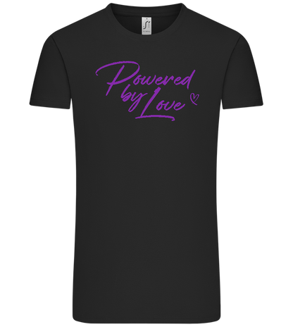 Powered By Love Design - Comfort Unisex T-Shirt_DEEP BLACK_front