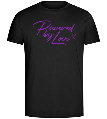 Powered By Love Design - Comfort Unisex T-Shirt_DEEP BLACK_front